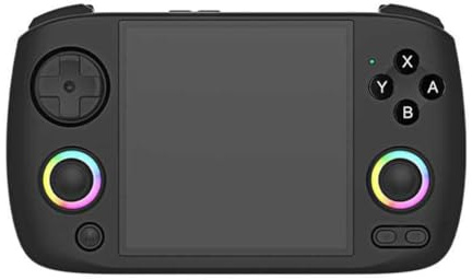 Juyutdey RG CubeXX Retro Handheld Game Console 3.95 Inch IPS Screen 64 Bit Linux System with RGB Joystick -Support 32GB Black