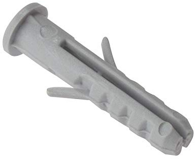 ForgeFix Expansion Wall Plugs - Rimmed | M8 x 40mm | Nylon | Bag 100