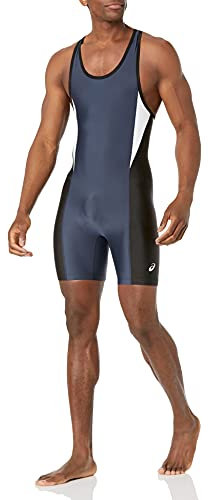 ASICS Legit Wrestling Singlet, Marineblau/Schwarz, Größe S
