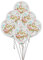 Geburtstags-Konfetti-Luftballons - 30 cm - Gold-Glitzernd - 6er-Pack, 12