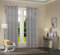 Uni -20332CN- 2er-Pack Grau Vorhang Transparent Gardinen Set Wohnzimmer Voile Vorhang Ösenvorhang HxB 245x140 cm mit Bleibandabschluß Grau