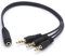 Tomost Répartiteur 3 voies pour casque audio 3,5 mm TRS femelle vers 3 x 3,5 mm TRS mâle câble audio pour MP3 voiture