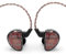 Linsoul KZ AS10 5BA HiFi - Auriculares intraurales estéreo de alta resolución con cable de 0.75 mm de 2 pines, cinco controladores de armadura equilibrados, cancelación de ruido (con micrófono, negro)