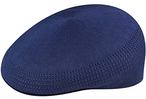 Kangol Tropic Ventair Flatcap 504 Schiebermütze Schirmmütze Herrencap Sommercap Damencap Pepe Damen/Herren - mit Schirm Frühling-Sommer - XL (60-61 cm) dunkelblau