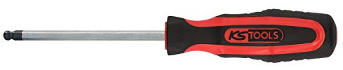 KS Tools ERGOTORQUEplus Schraubendreher Innensechskant mit Kugelkopf, 1, 5mm