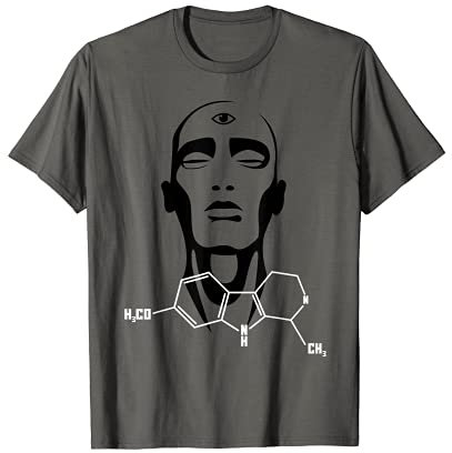 Ayahuasca Molecule Graphic - Third Eye Spiritual Design T-Shirt