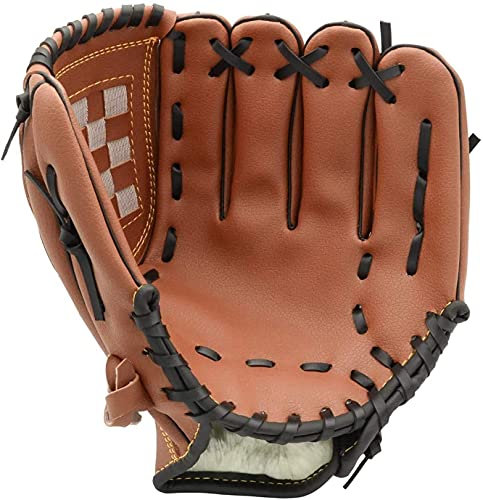 Kids Adults Baseball Gloves Left Catcher's Mitts Thick PU Leather Baseball Gloves Pitcher Softball Gloves for Boys Youth Battery Baseball Glove for Pitcher Beginner Training- Right Hand Throw
