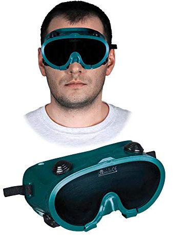 Reis GOG-SPARK - Gafas protectoras para soldador (talla única, 20 unidades), color verde y negro