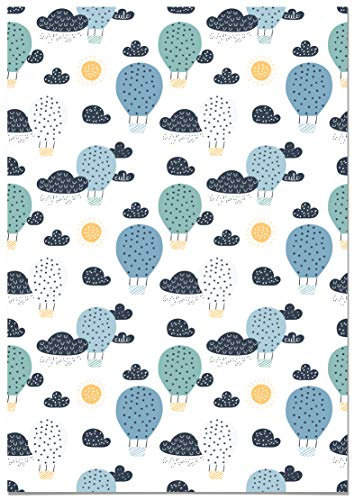 Panorama Möbelfolie Tapete Selbstklebend Wallpaper Heißluftballons 66x100cm