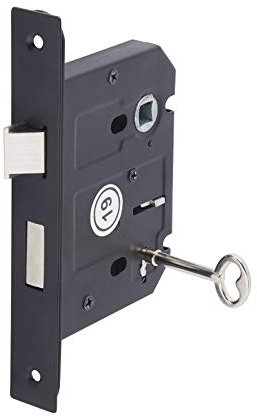 3 Lever Lock for Internal Doors 76mm / 57mm - Matte Black