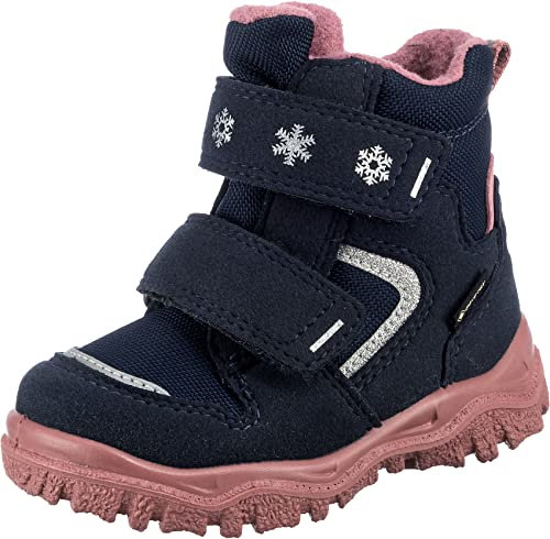 Superfit Mädchen HUSKY1 Boot, Schneestiefel, BLAU/ROSA 8010, 29