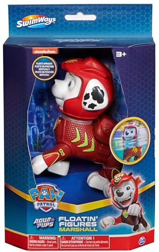 SwimWays Paw Patrol Schwimmfigur Marshall, schwimmendes Wasserspielzeug, geeignet für Kinder ab 3 Jahren