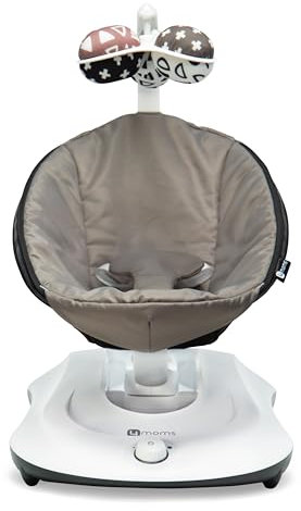 4moms RockaRoo Baby Rocker with Front to Back Gliding Motion, Graphite