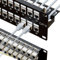 iwillink Coupleur 48 ports RJ45 2U Cat6 blindé Panneau de brassage STP 48 cm avec barre arrière, montage mural ou en rack, compatible avec câblage Cat5, Cat5e, Cat6