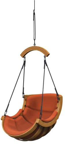 4IQ Outdoor Hängesessel ohne Gestell für Kinder und Erwachsene 95x80x9 cm - Hängestuhl Outdoor Wetterfest mit Kissen - Hanging Chair - Hängesitz Indoor - Hänge Sessel Garten - Bis 150 kg