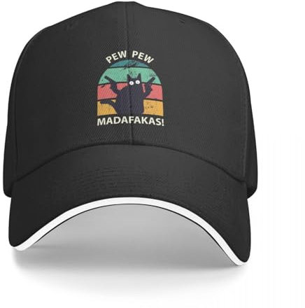 BEABAG Basecap Pew Pew Madafakas Cap Baseballkappe Golfkappe Hüte Herren Damen