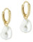 Ted Baker Periaa Pearly Chain Huggie Earrings (Gold Tone/Pearl)