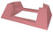 fossi3D Standhalterung kompatibel für AVM Fritz!Repeater 2400 Netzwerk - Pink