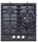 Kaiser KCG 4384 Turbo + Manguera de cocina de gas de lujo, 45 cm, 3 quemadores, incluye quemador WOK de 3,8 kW