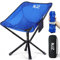 NJZ Campingstuhl Faltbar – Trägt 90 kg Klappbar Stuhl Ultraleicht Campinghocker mit Seitentasche, Campingstuhl Klein für Outdoor Abenteuer Camping Garten Strand Angeln & Outdoor - Blau