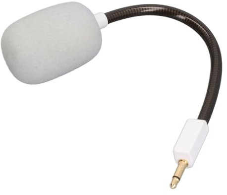 Mic Replacement for BlackShark V2 BlackSharV2 Pro Gaming Headset, 3.5mm Noise Cancelling Game Boom Microphone for BlackShark V2 BlackSharV2 Pro (White)