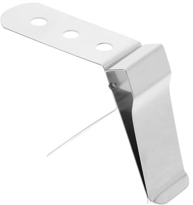 PRETYZOOM 2stücke Edelstahl Thermometer Clip Für Milch Kaffee Sirup Praktische Halterung Für Temperaturfühler Langlebig Und Rostfrei Für Küchenbedarf