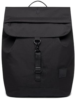 Lefrik Kaut Rucksack Perfekt für den Alltag, 100 % recyceltes Gewebe, 40 x 30 x 16 cm, 500 g, schwarz, Mediano, Urban