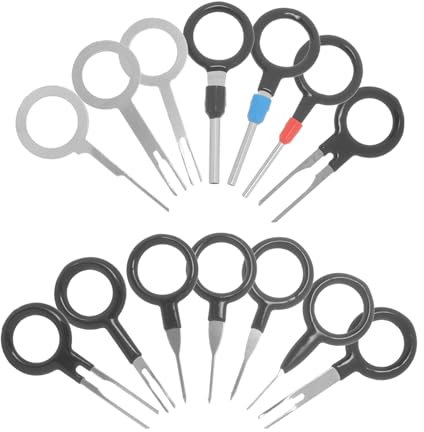 DRESSOOS 14 Pièces Extracteur De Faisceau De Câbles Outil De Retrait De Broches Électriques Outils De Câblage Outil De Kit D'éjecteur De Borne Outils Automobiles pour La Mécanique Métal