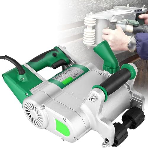 Rainureuse murale électrique 1100 W, machine de découpe de rainures murales 35 mm/25 mm 1600 tr/min, fonctionnement sans poussière, machine de rainurage murale, coupe-brique de sable de ciment, boît