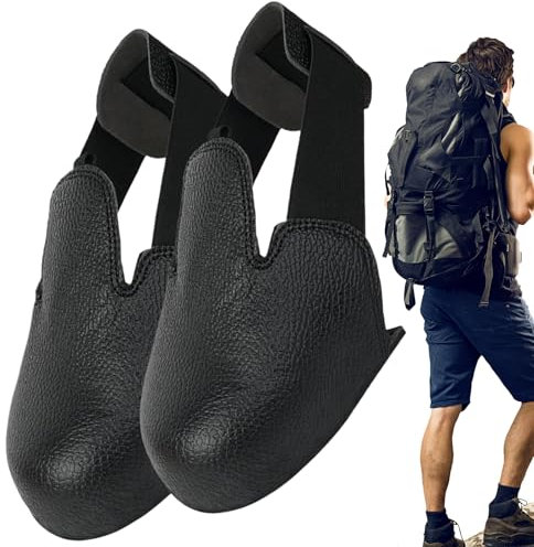 Puntera de acero | 1 par de protectores de acero antigolpes | Suministros de cuidado personal para protección, accesorio de trabajo, caminar, trabajo, trabajo, trabajo, pantuflas, familiares y amigos