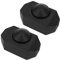 BTFO 2pcs Rotary Dimmer Switch for Lamps, Black Inline Dimmer Light Switch Manual Light Control for Table Lamp Floor Lamp Pendant Lamps