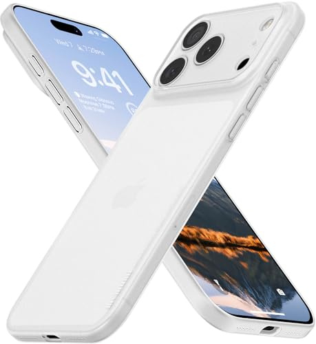 memumi 0.3mm Ultra Slim Case for iPhone 17 Pro Max, Matte Finish Case with Full Camera Protection, Anti-Scratch and Fingerprint Resistant Cover, Support Wireless Charging