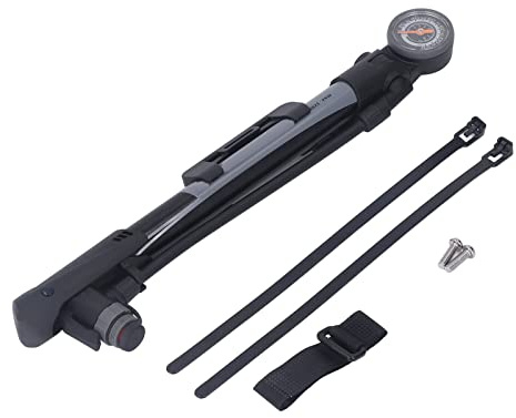 QWUUYEC Bike Tire Pump Inflator, High Pressure Portable Mini Pump with Real Time Display and Aluminum Alloy - Accurate, Lightweight Design, Ideal for Cycling and Electric Scooters