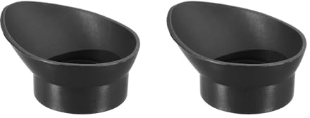 PATIKIL 29-33 mm Eyepiece Eye Cups, 2Pcs Rubber Eyepiece Cover Guard for Stereo Microscope Telescope Aiming Scope, Black