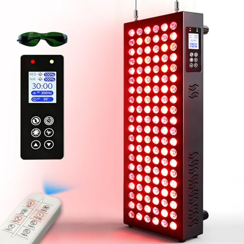 ShineMuse Rotlichtlampe Panel 630-850nm – 600W, Dual-Chip, 5 Stufen, Zubehör
