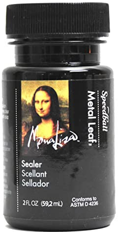 Speedball Gold Leaf Adhesive Sealer 2oz, Gild Home Decorations And Craft, Gold Metallic, Brush On With Ease, Wood, Metal