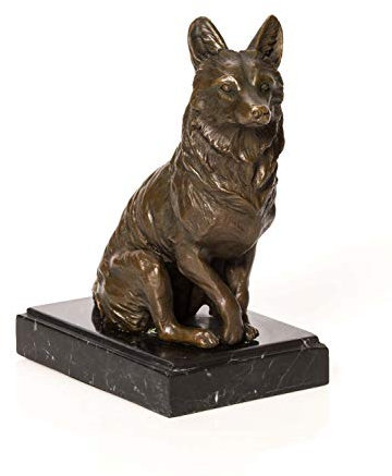 aubaho Bronzeskulptur Fuchs Bronze Skulptur Figur Jagd Jäger Sculpture Fox
