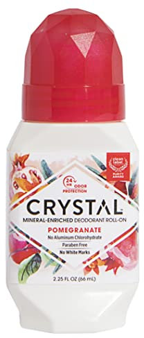 Crystal Essence Roll On Deodorant, Pomegranate - 2.25 oz by Crystal