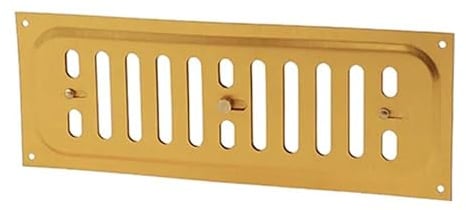 Timloc 1220BA Brass 9x3 Metal Internal Hit and Miss Louvre Vent Anodised