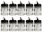 10x 22ml Airbrush Farben Glasbehälter 02 Farbtopf Mischglas Behälter Ausbewahrglas mit Anschluss für Airbrushpistole