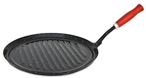 Menax - Asadora de Acero Vitrificado Antiadherente - Ø 26 cm - Hecha en España