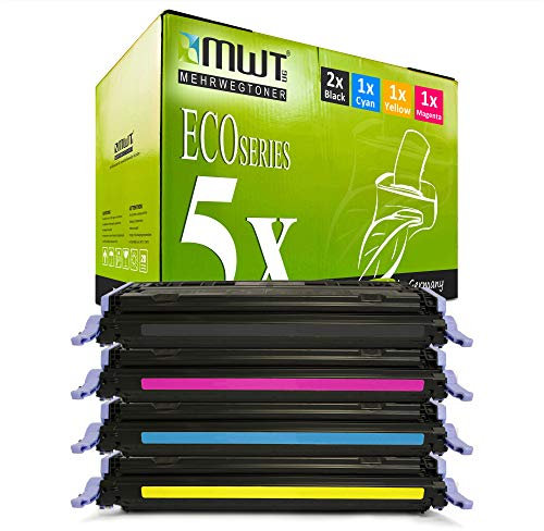 5X MWT kompatibel Toner für HP Color Laserjet 1600 2600 2605 DN N DTN ersetzt Q6000A-03A 124A