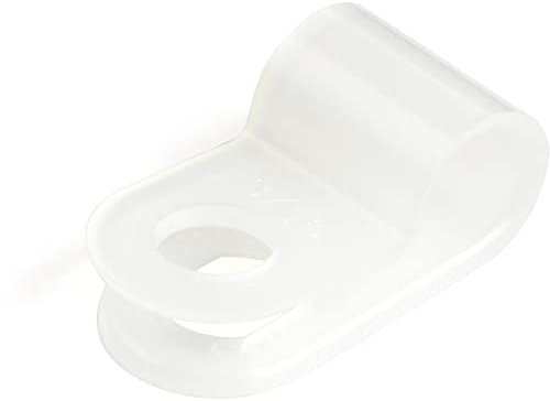 StarTech. com Kabelklemmen mit Schraubbefestigung, klein, 5 mm, R-Typ, wiederverwendbarer Nylon-Clip, verschraubte Ethernet-Kabel-Management-Klemme, UL/94V-2 bewertet TAA (CBMSDCC1), 100 Stück