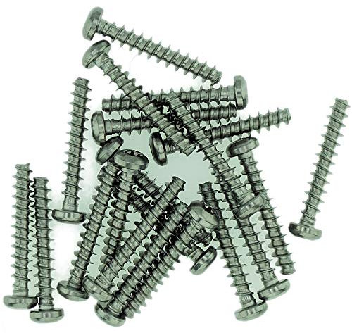 D4 (4 mm x 16 mm) TX - Tornillos para plástico - acero inoxidable (A2) (paquete de 20)