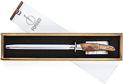 Forged Katai Wetzstahl Diamant, 26cm, handgefertigt, in Holzkiste