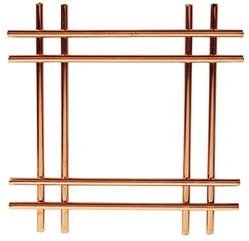 TRTO Cross Copper Kitchen Worktop Trivet Surface Protector Hot Pan Pot Stand Holder