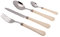 Rivadossi Giulietta Panna - Set di Posate per 6 Persone, 24 Pezzi - 100% Made in Italy, Artigianalità e Design - Acciaio Inox 18/10
