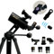 ExploraPro 70AZ Maksutov Teleskop – 70 mm Öffnung 750 mm Brennweite – manuelles Alt-AZ Teleskop mit Slow Motion Control – Smartphone-Adapter und Fernauslöser – optische Instrumente