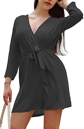 JOPHY & CO. Robe Femme Col V (cod. 6508), Noir , L