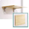 LINONI Wandklapptisch, klapptisch, Wand wandtisch klappbar,Kleiner, platzsparender, klappbarer Klappschreibtisch aus massivem Holz für Esszimmer, Arbeitszimmer, Küche, Balkon,Light Brown,40X20cm